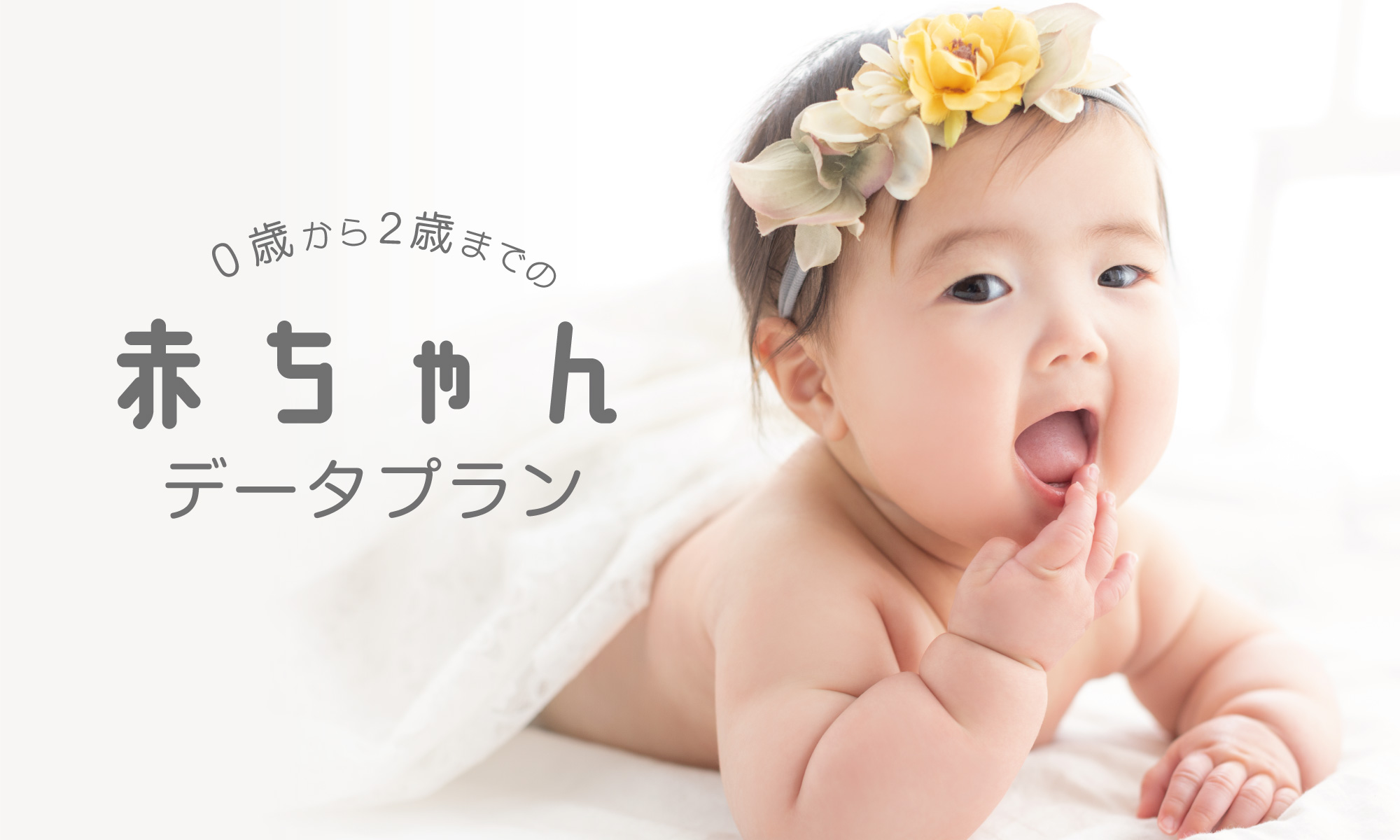 0歳から2歳までの赤ちゃんデータプラン